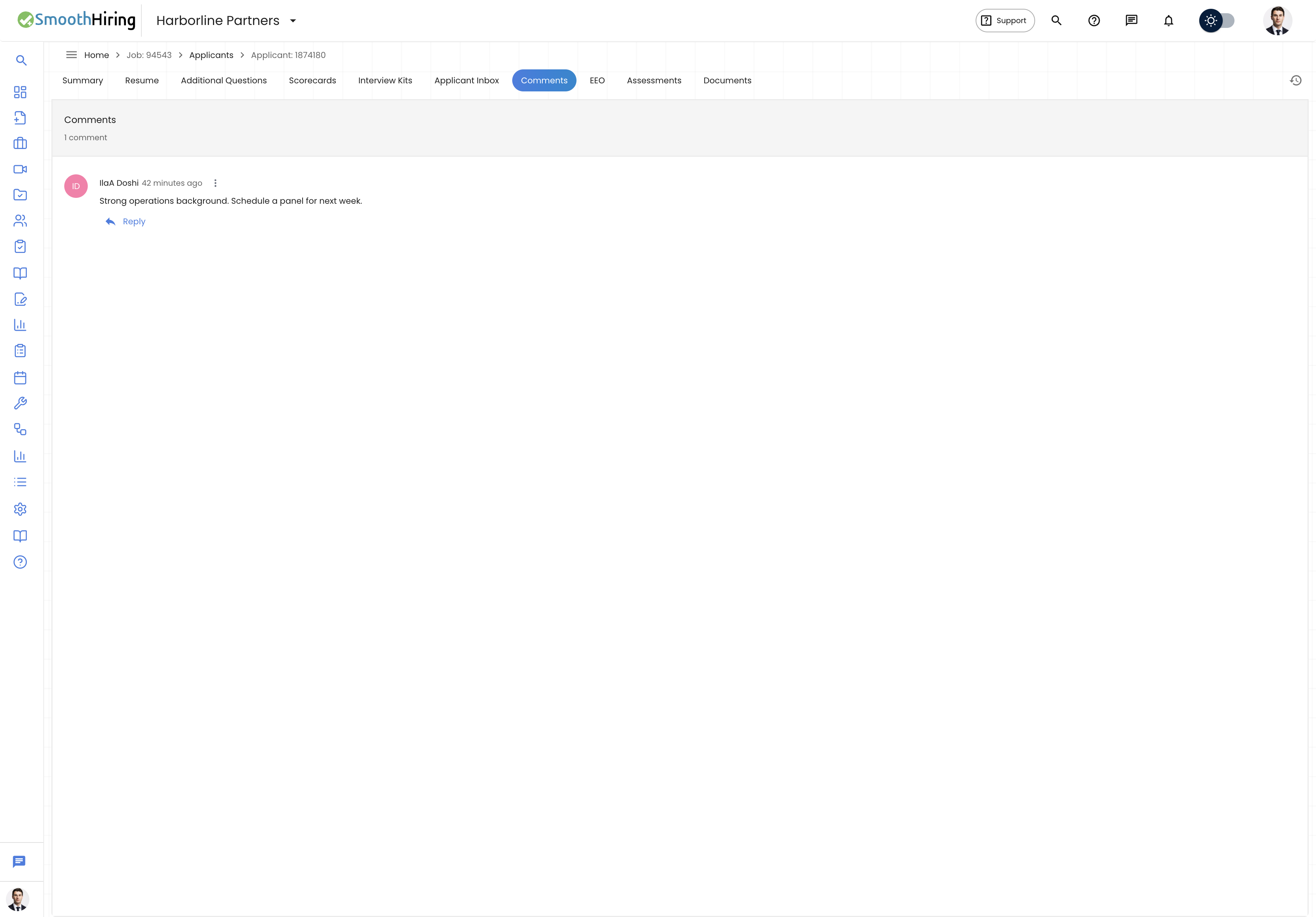 Applicant comments