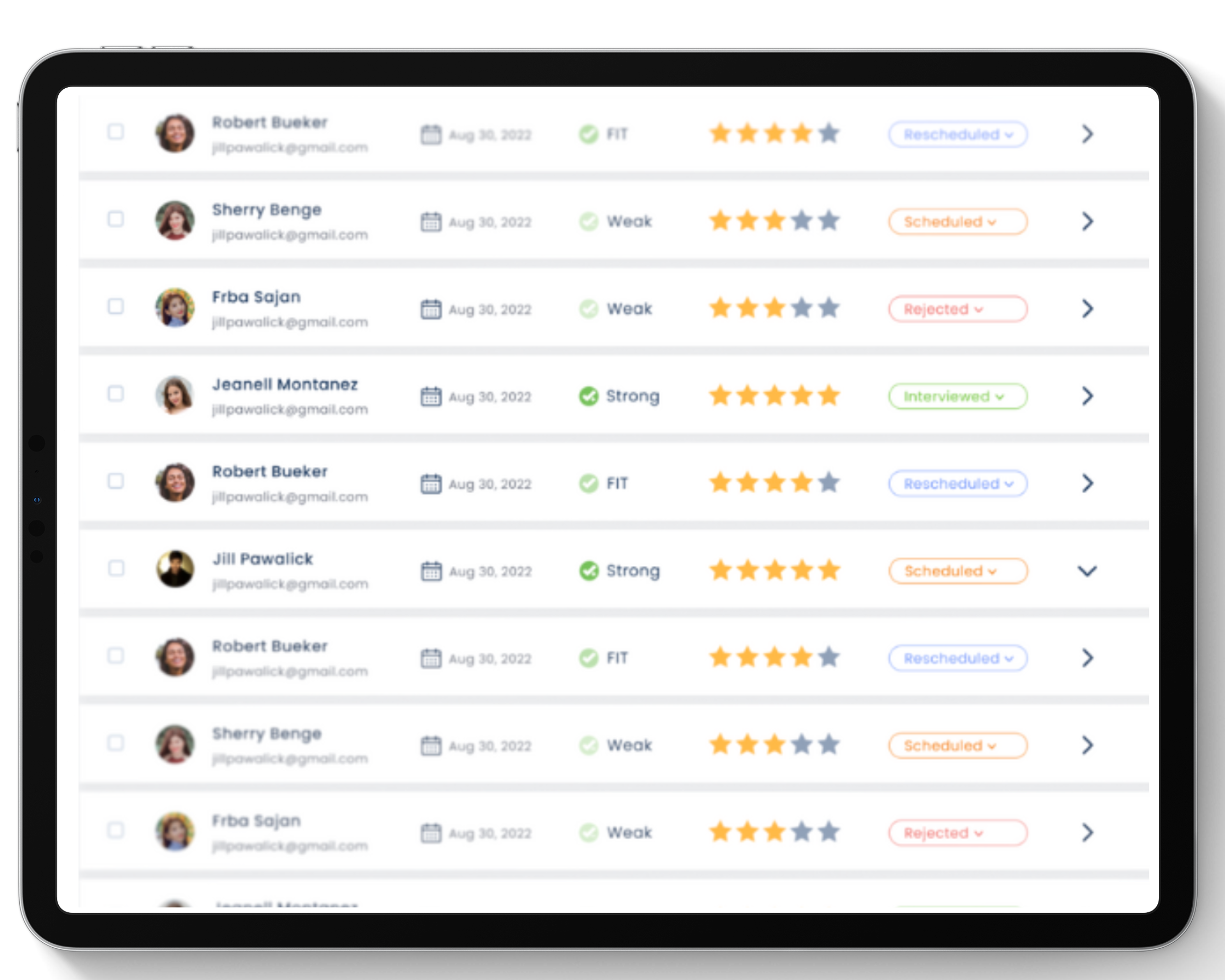 Automatically Screen, Assess, Score and Rank Applicants