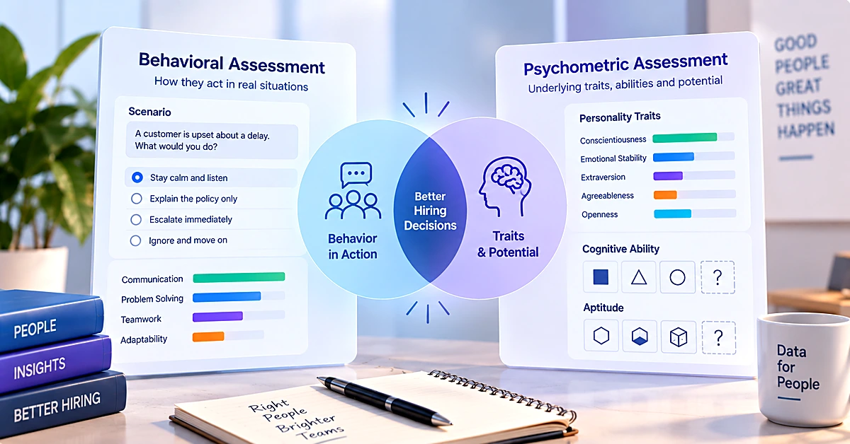 Behavioral Assessment vs. Psychometric Assessment